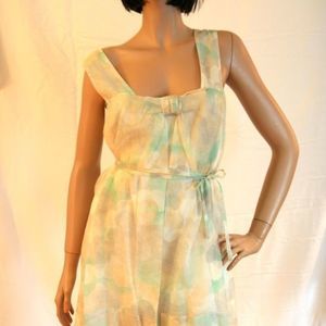Stella McCartney Dress Green Combo Silk 40 6